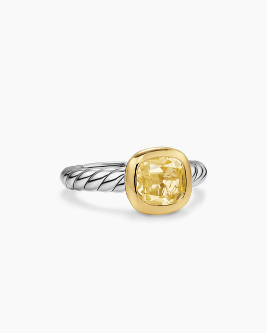 David Yurman DY Mercer Color Stone Ring in Sterling Silver with 18K Yellow Gold, 7mm David Yurman Women’s