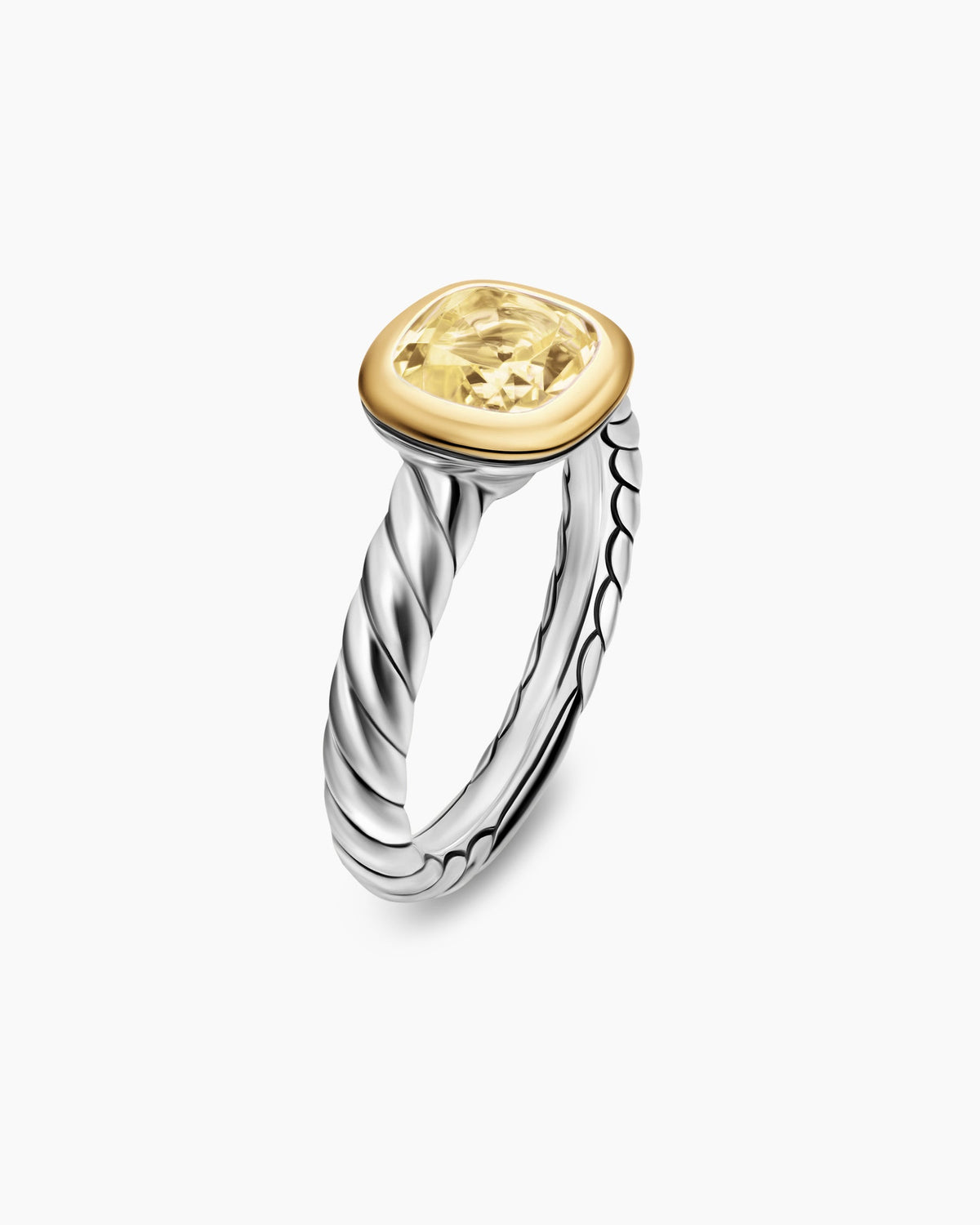 David Yurman DY Mercer Color Stone Ring in Sterling Silver with 18K Yellow Gold, 7mm David Yurman Women’s