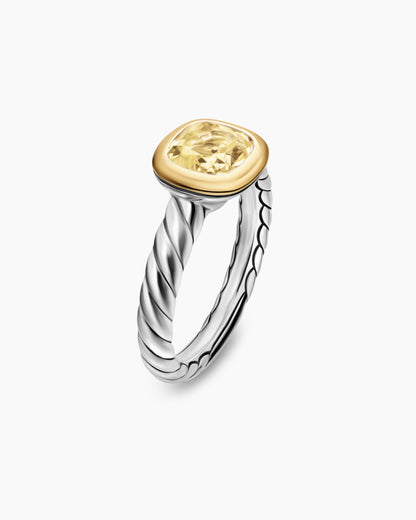 David Yurman DY Mercer Color Stone Ring in Sterling Silver with 18K Yellow Gold, 7mm David Yurman Women’s