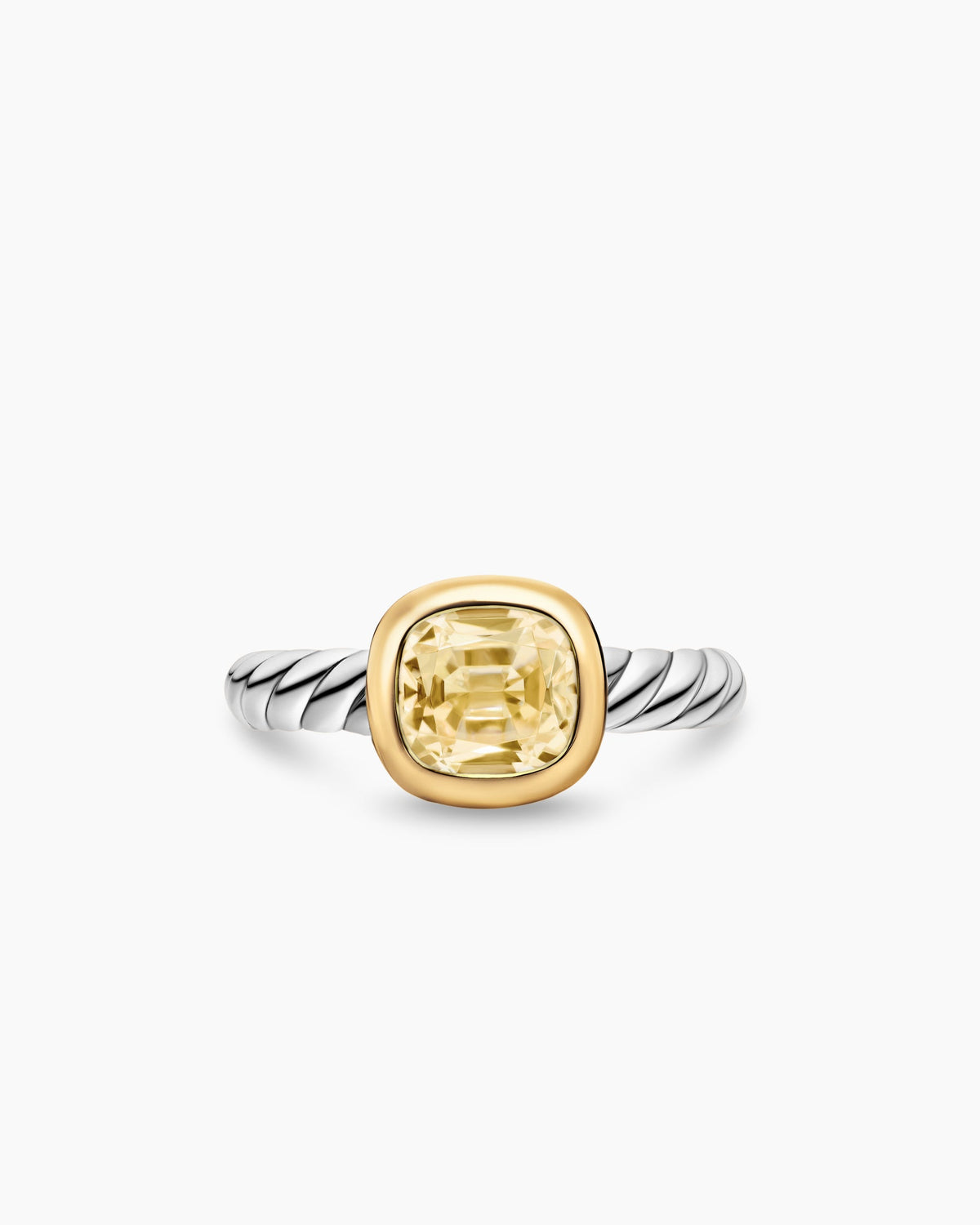 David Yurman DY Mercer Color Stone Ring in Sterling Silver with 18K Yellow Gold, 7mm David Yurman Women’s
