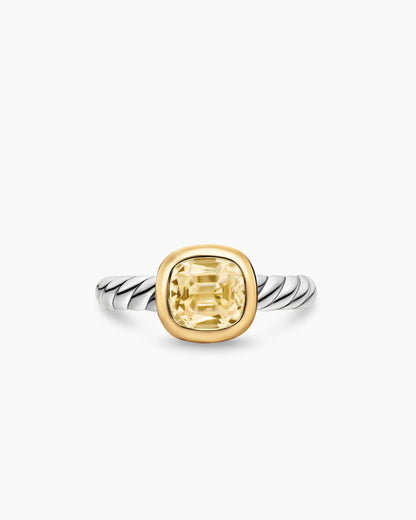 David Yurman DY Mercer Color Stone Ring in Sterling Silver with 18K Yellow Gold, 7mm David Yurman Women’s