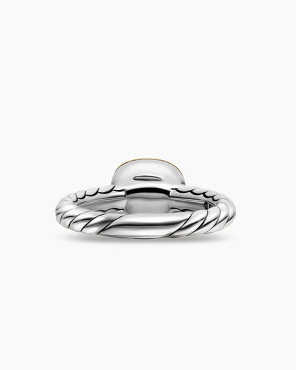 David Yurman DY Mercer Color Stone Ring in Sterling Silver with 18K Yellow Gold, 7mm David Yurman Women’s
