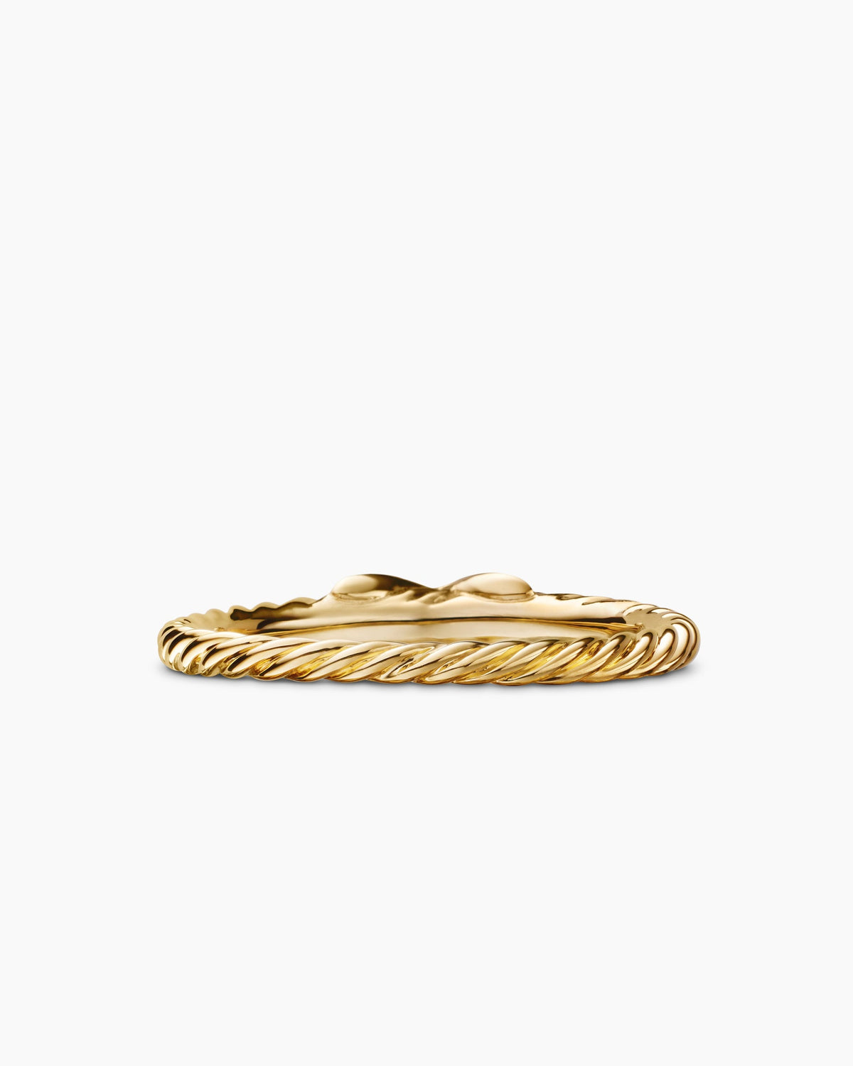 David Yurman Petite X Ring in 18K Yellow Gold with Diamonds, 1.7mm David Yurman Women’s