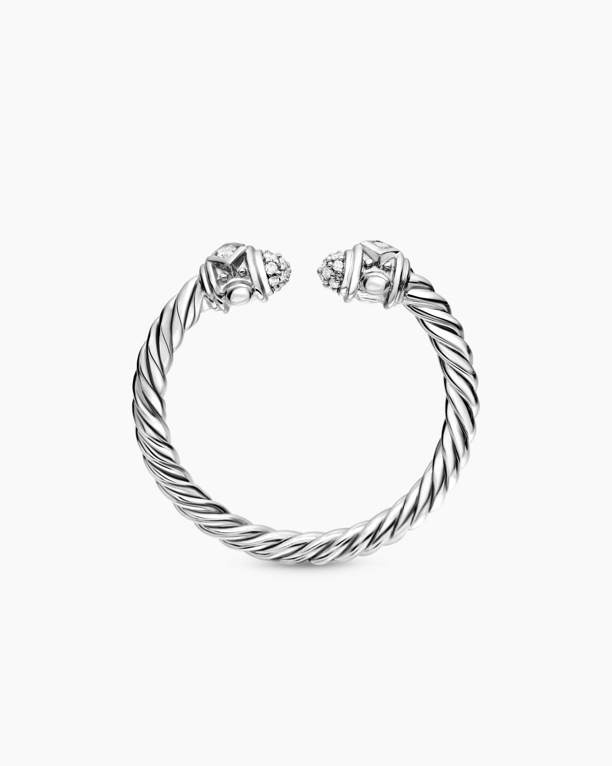 David Yurman Renaissance Ring in 18K White Gold with Diamonds, 2.3mm David Yurman Women’s