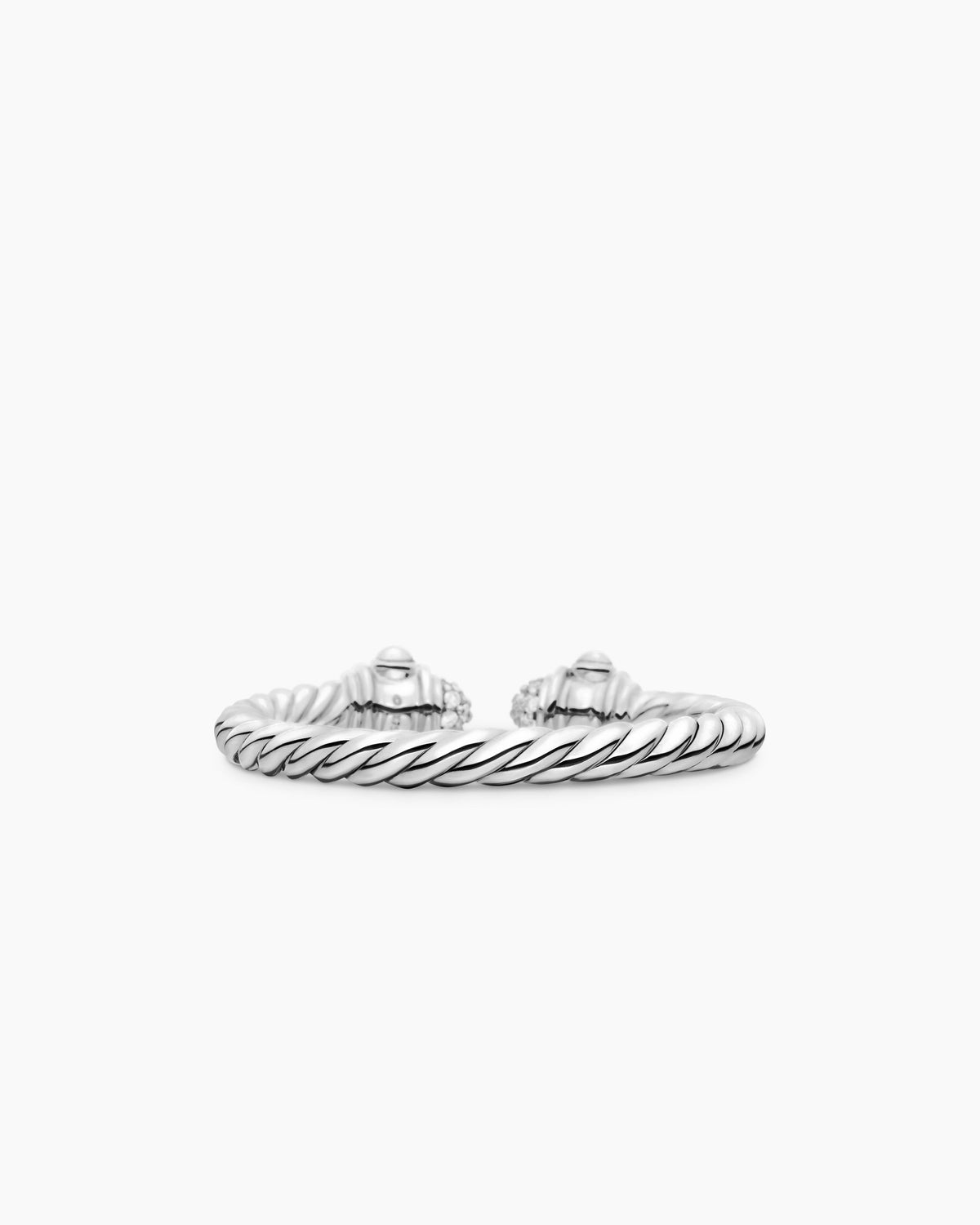 David Yurman Renaissance Ring in 18K White Gold with Diamonds, 2.3mm David Yurman Women’s