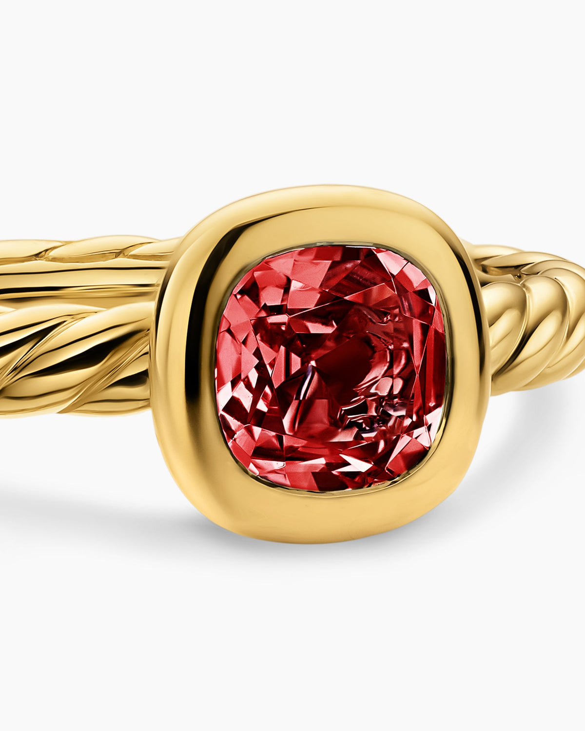 David Yurman DY Mercer Color Cable Ring in 18K Yellow Gold, 5.5mm David Yurman Women’s