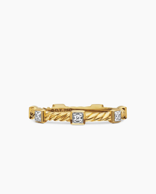 David Yurman Cable Collectibles Stations Stack Ring David Yurman Women’s