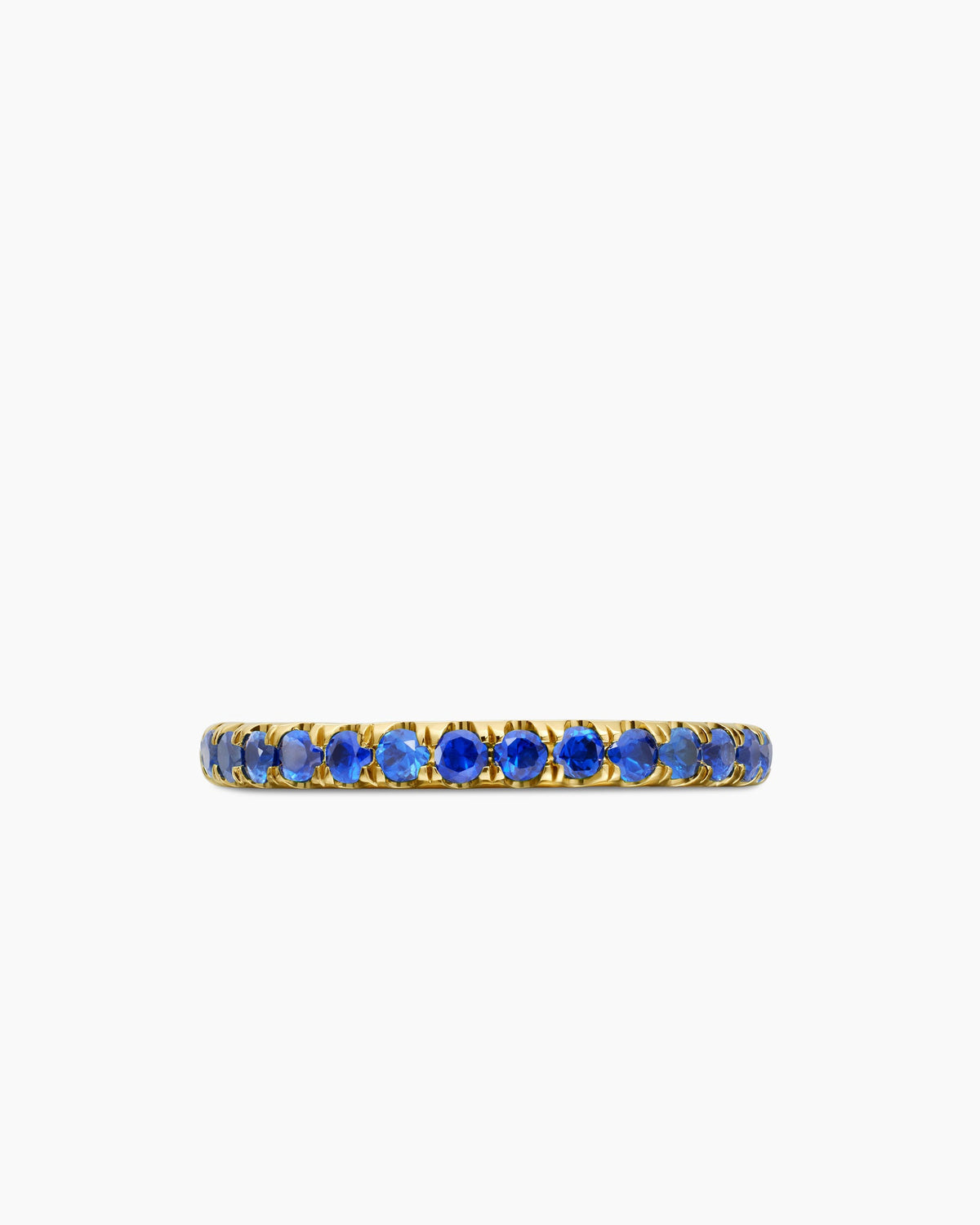 David Yurman Cable Collectibles Stack Ring in 18K Yellow Gold with Pavé, 2mm David Yurman Women’s
