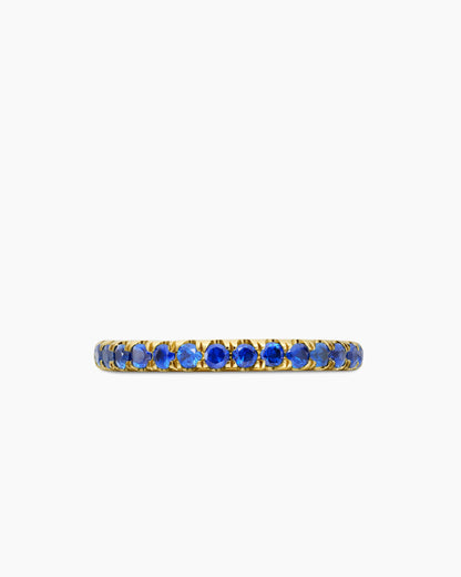 David Yurman Cable Collectibles Stack Ring in 18K Yellow Gold with Pavé, 2mm David Yurman Women’s