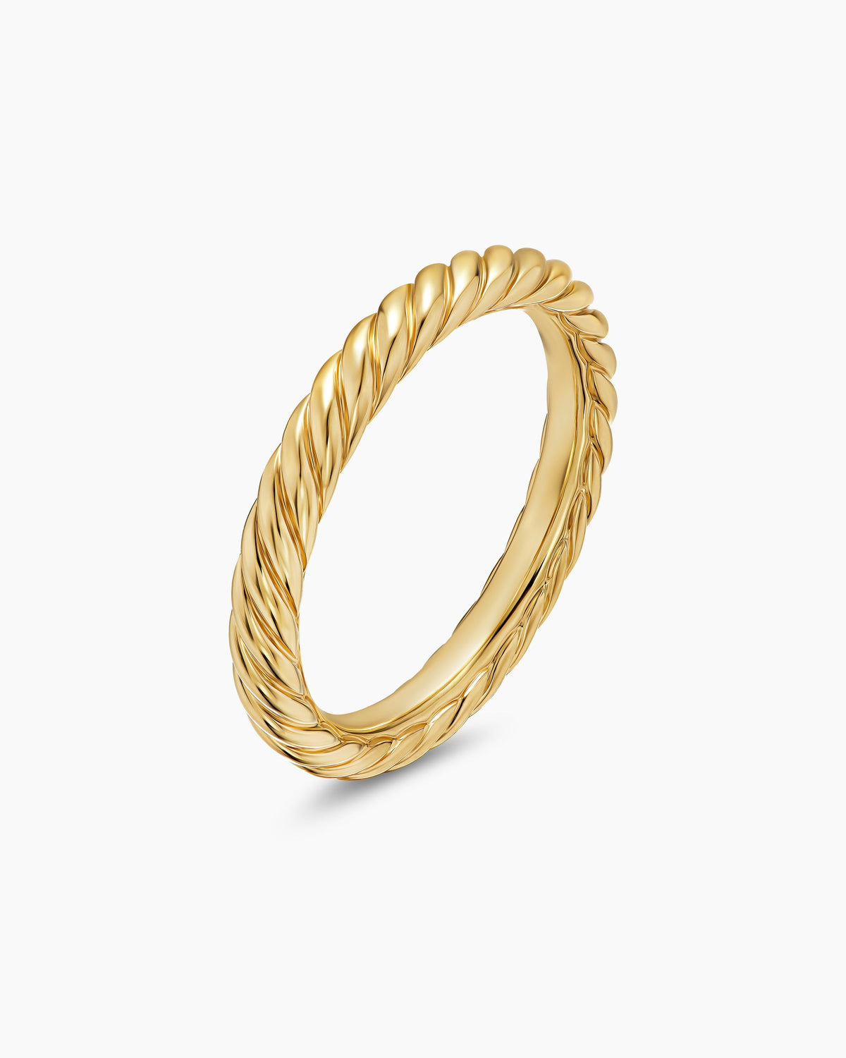 David Yurman Cable Band Ring in 18K Yellow Gold, 2.8mm David Yurman Women’s