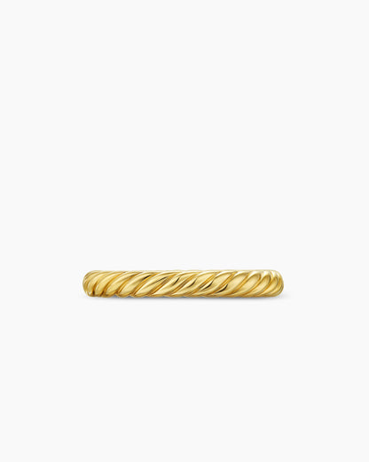 David Yurman Cable Band Ring in 18K Yellow Gold, 2.8mm David Yurman Women’s