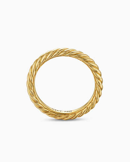 David Yurman Cable Band Ring in 18K Yellow Gold, 2.8mm David Yurman Women’s
