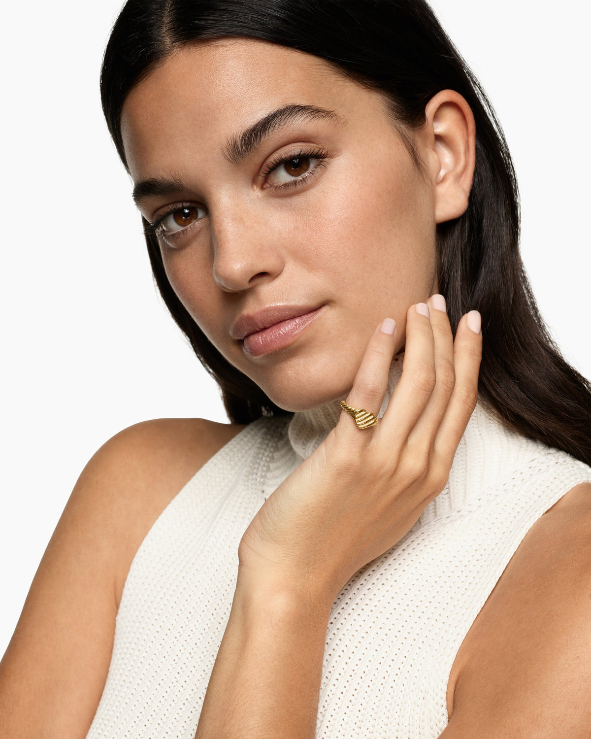 David Yurman Sculpted Cable Heart Pinky Ring David Yurman Women’s