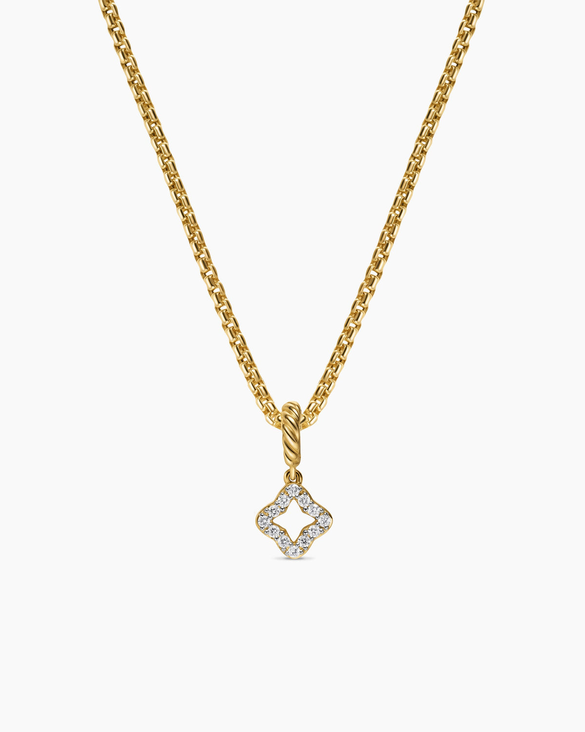 David Yurman Micro Pavé Quatrefoil Amulet David Yurman Women’s