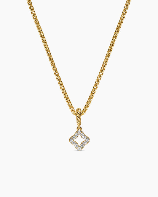 David Yurman Micro Pavé Quatrefoil Amulet David Yurman Women’s