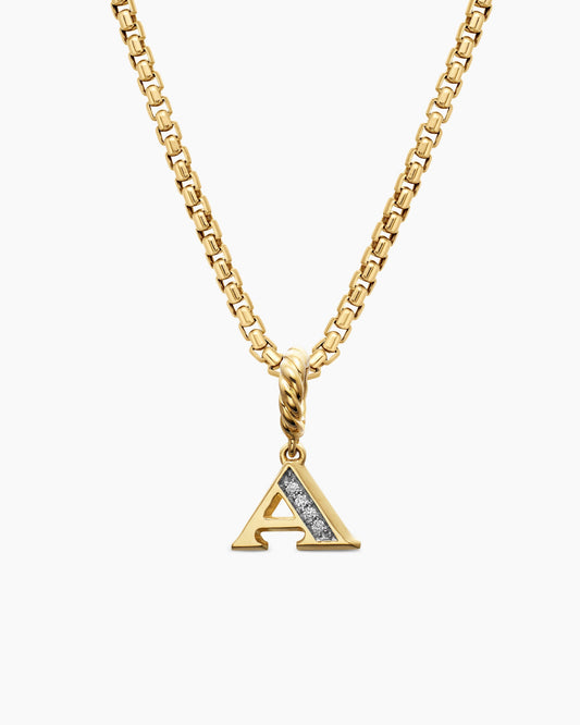 David Yurman Pavé Initial Pendant David Yurman Women’s