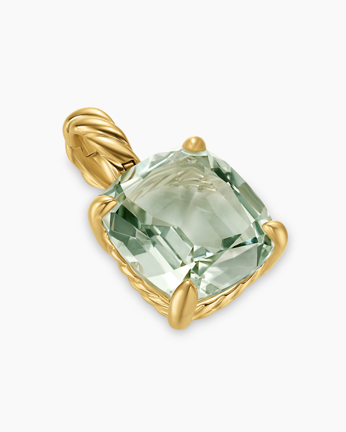 David Yurman Marbella Pendant in 18K Yellow Gold with Prasiolite, 12mm David Yurman Women’s