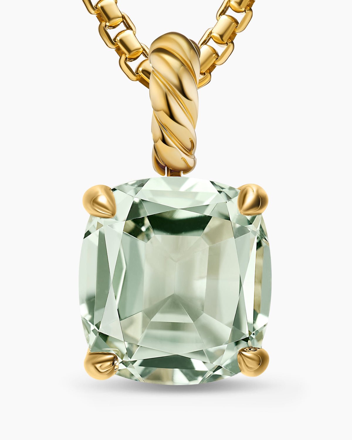 David Yurman Marbella Pendant in 18K Yellow Gold with Prasiolite, 12mm David Yurman Women’s