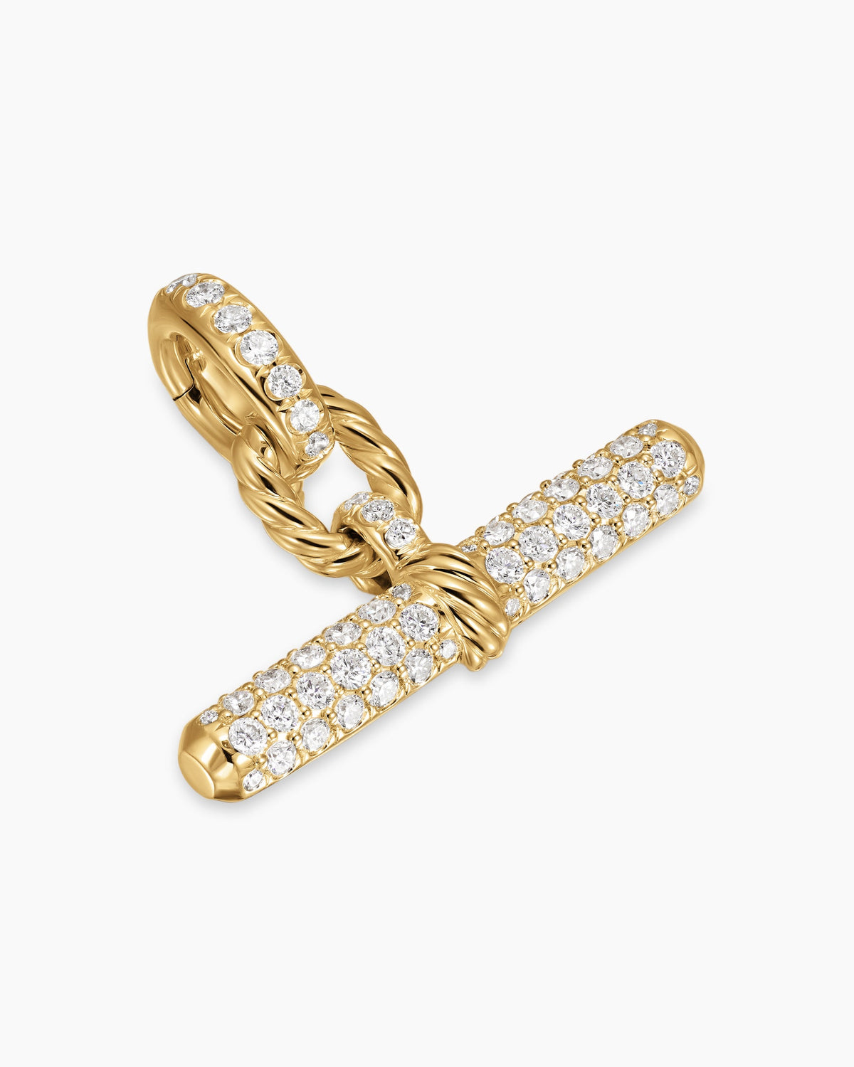 David Yurman DY Madison® Toggle Pendant in 18K Yellow Gold with Diamonds, 20.2mm David Yurman Women’s