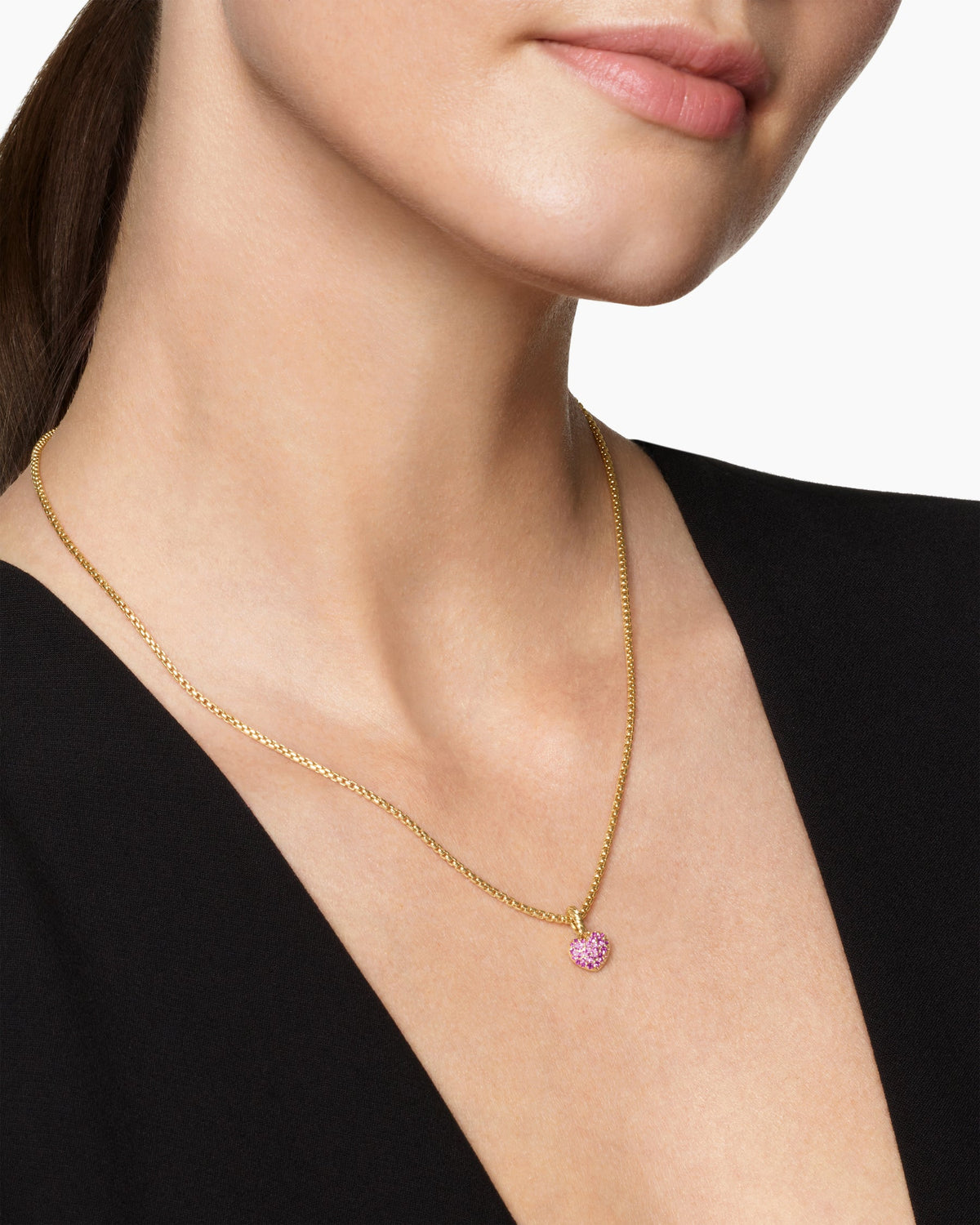 David Yurman Petite Pavé Heart Amulet David Yurman Women’s