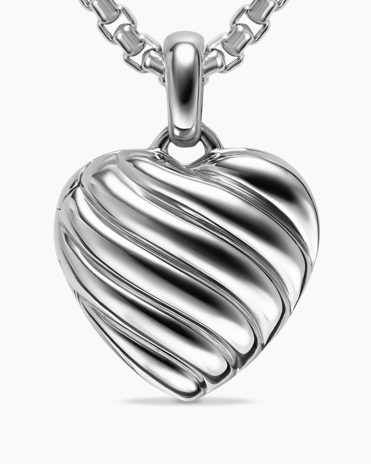 David Yurman Sculpted Cable Heart Locket David Yurman Women’s
