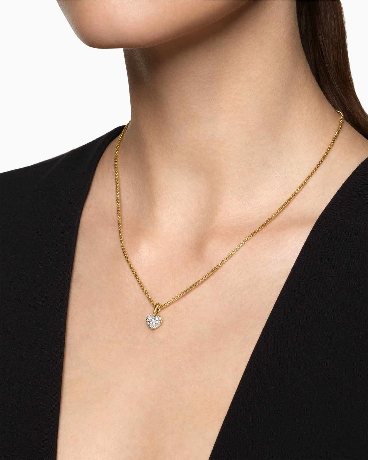 David Yurman Petite Pavé Heart Amulet David Yurman Women’s