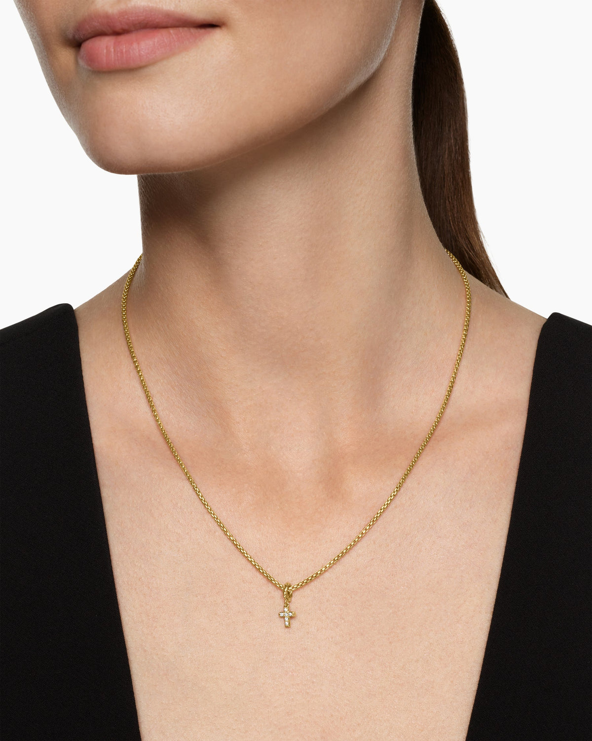 David Yurman Micro Pavé Cross Amulet David Yurman Women’s