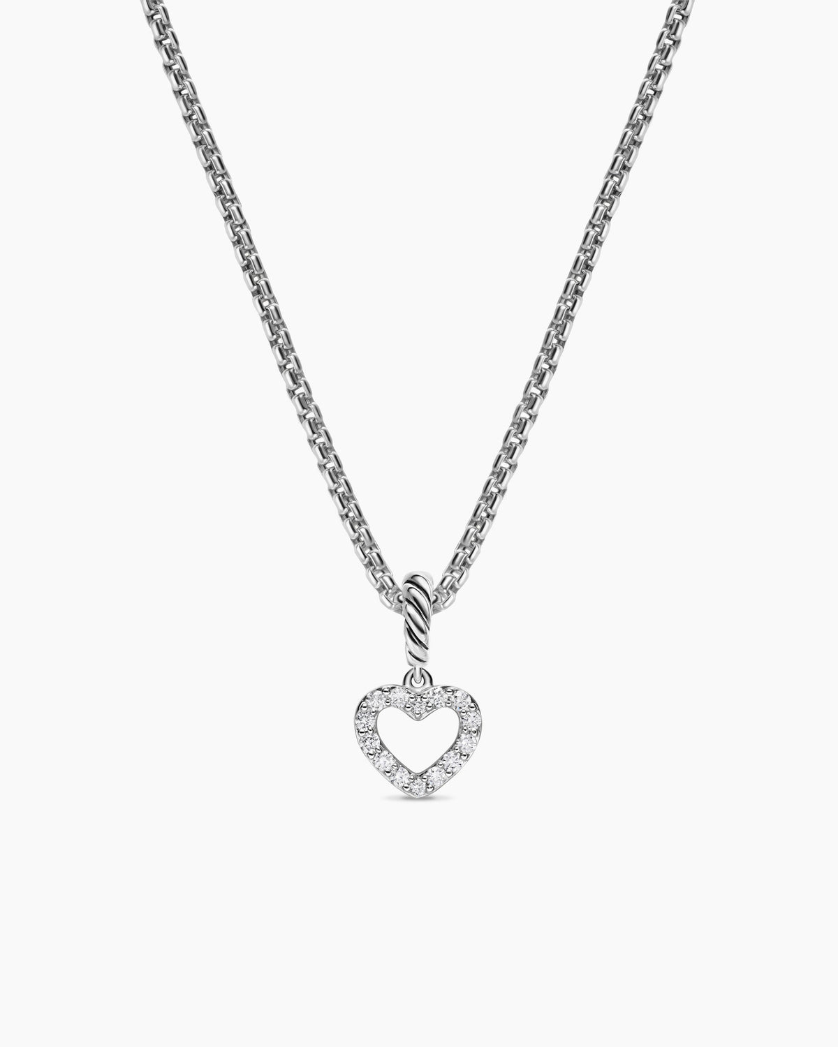 David Yurman Micro Pavé Open Heart Amulet David Yurman Women’s