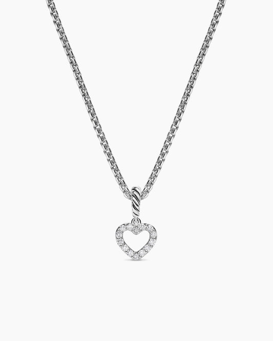 David Yurman Micro Pavé Open Heart Amulet David Yurman Women’s