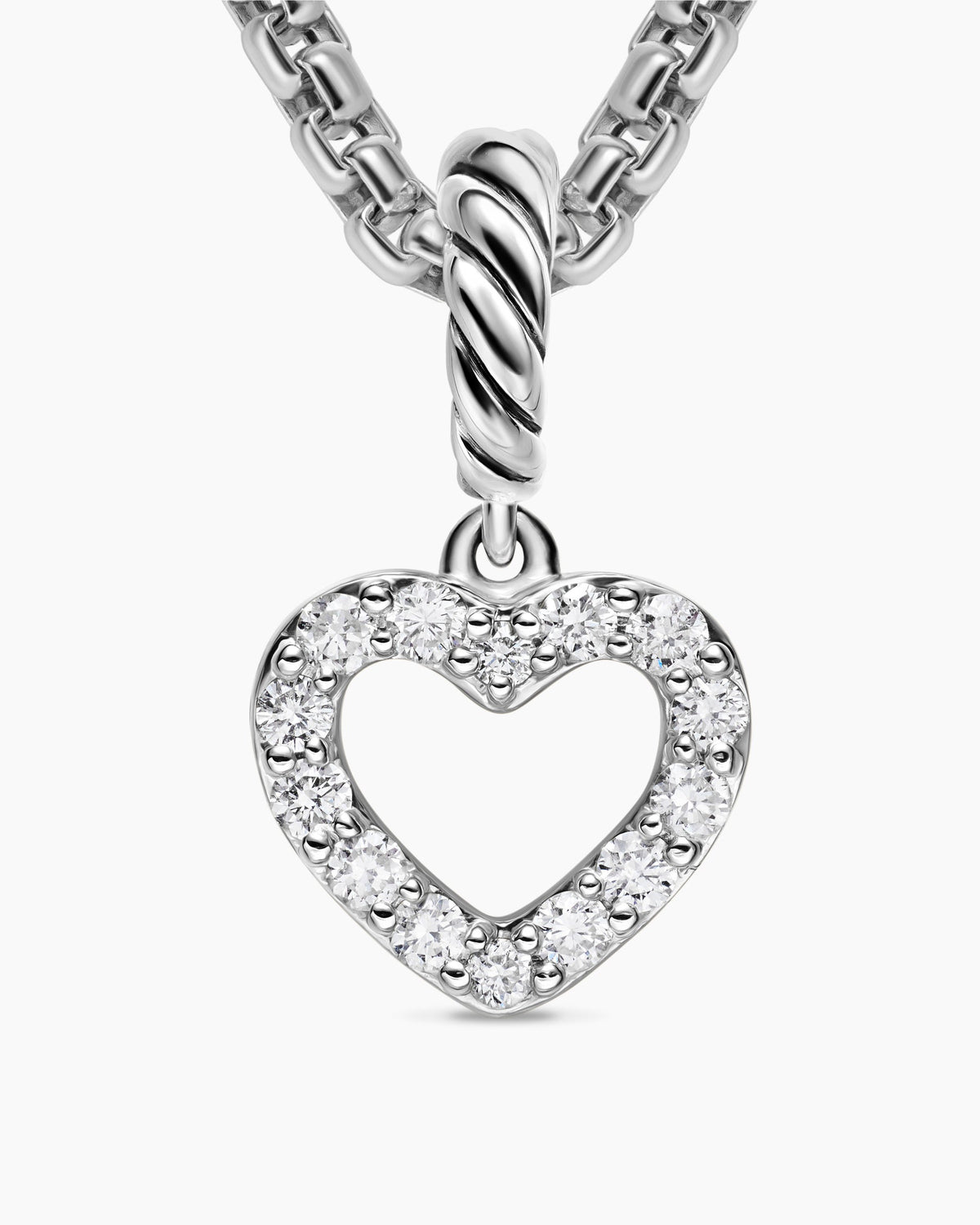 David Yurman Micro Pavé Open Heart Amulet David Yurman Women’s
