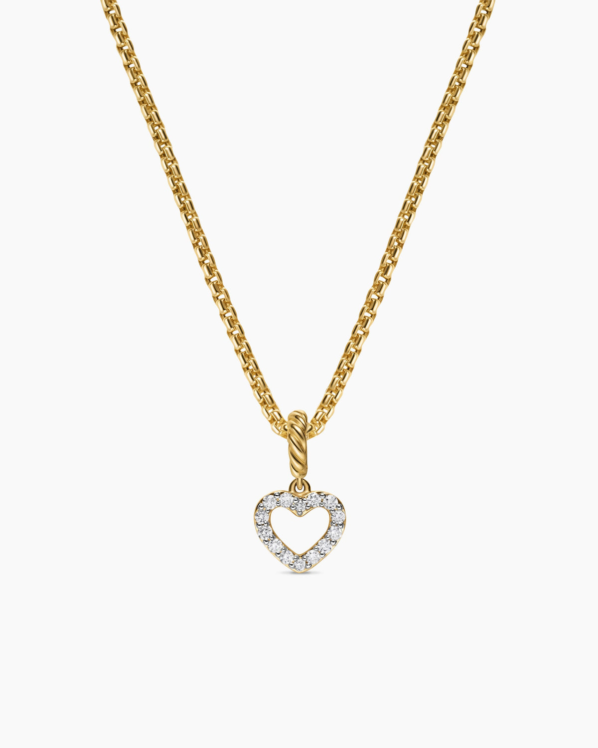 David Yurman Micro Pavé Open Heart Amulet David Yurman Women’s