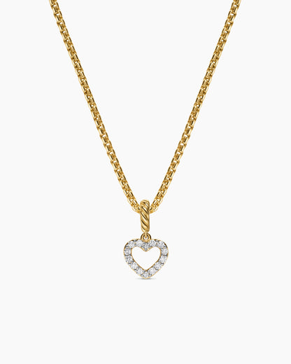 David Yurman Micro Pavé Open Heart Amulet David Yurman Women’s