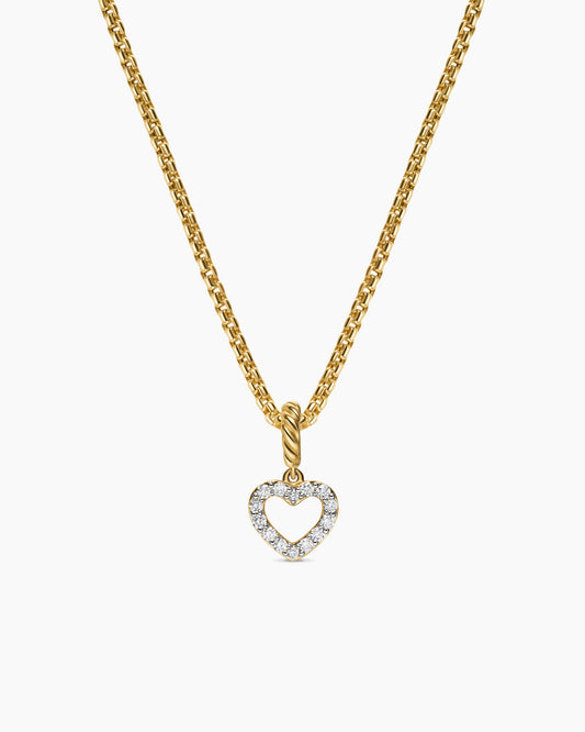David Yurman Micro Pavé Open Heart Amulet David Yurman Women’s