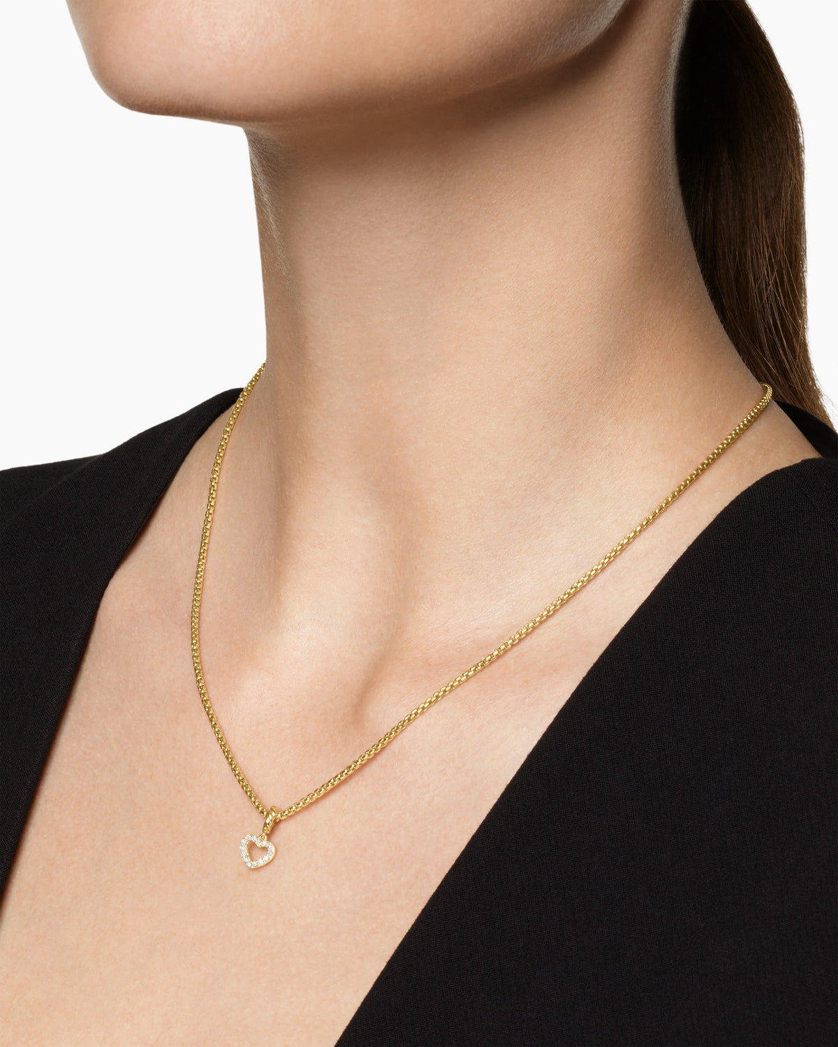 David Yurman Micro Pavé Open Heart Amulet David Yurman Women’s