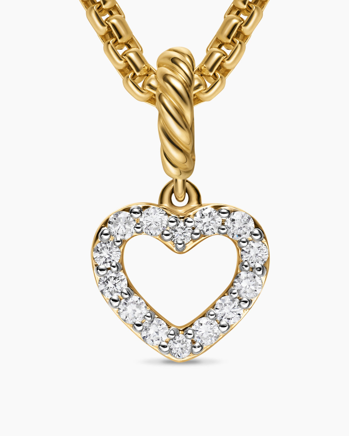 David Yurman Micro Pavé Open Heart Amulet David Yurman Women’s