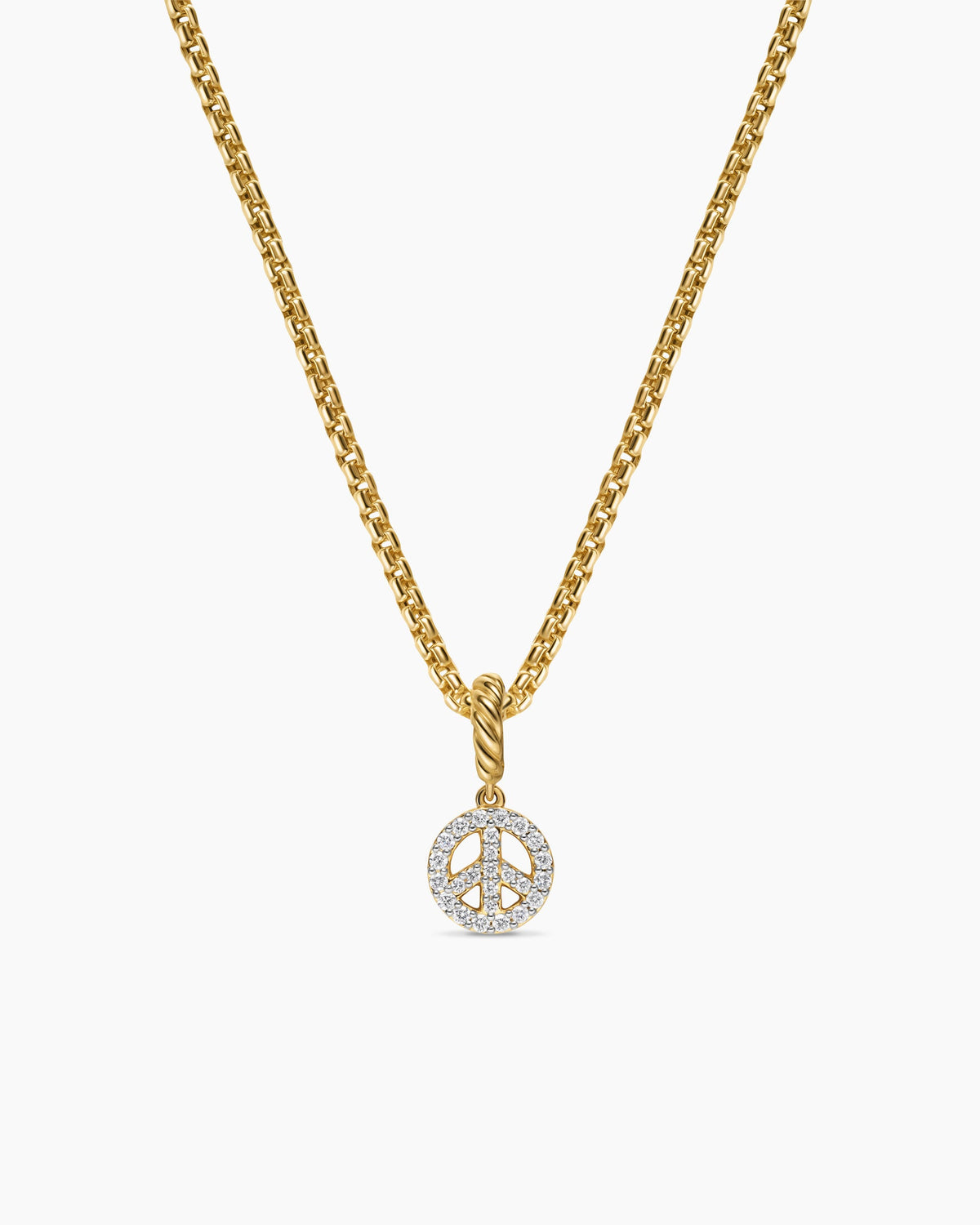 David Yurman Micro Pavé Peace Sign Amulet David Yurman Women’s