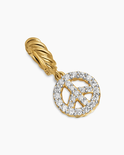 David Yurman Micro Pavé Peace Sign Amulet David Yurman Women’s