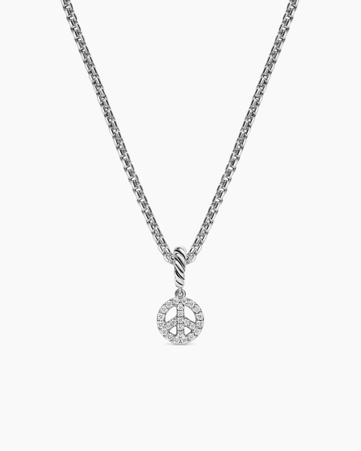 David Yurman Micro Pavé Peace Sign Amulet David Yurman Women’s