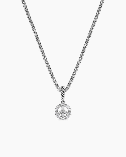 David Yurman Micro Pavé Peace Sign Amulet David Yurman Women’s