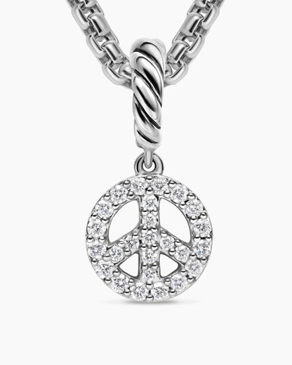 David Yurman Micro Pavé Peace Sign Amulet David Yurman Women’s