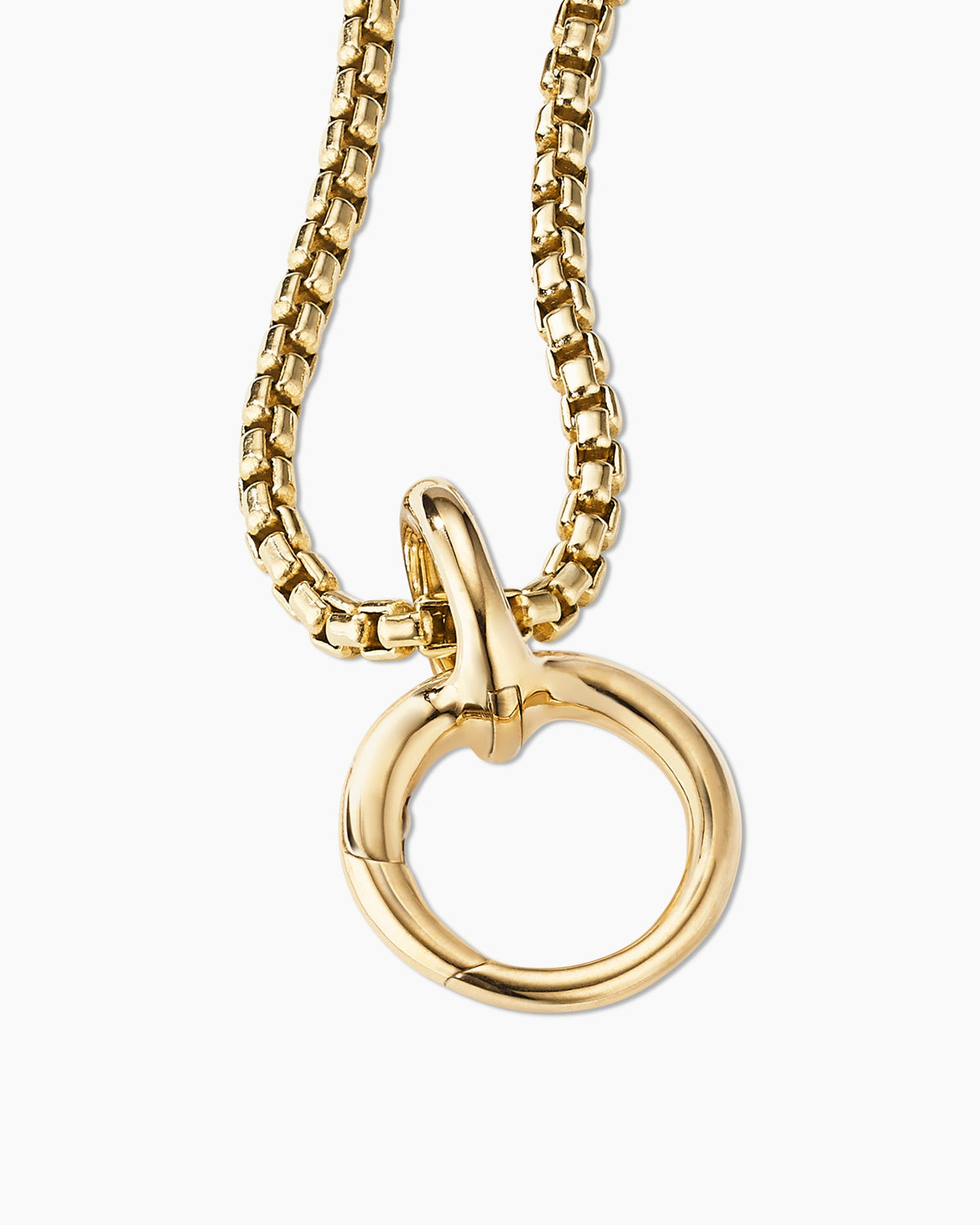 David Yurman Smooth Amulet Holder in 18K Yellow Gold, 16mm David Yurman Women’s
