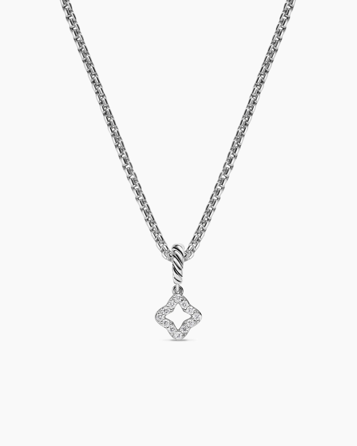 David Yurman Micro Pavé Quatrefoil Amulet David Yurman Women’s