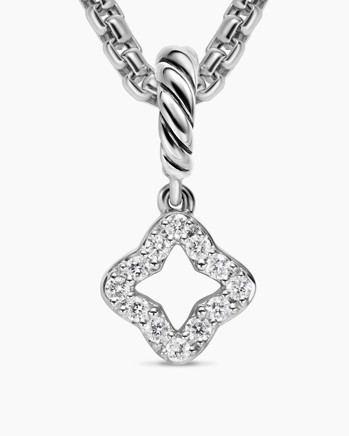 David Yurman Micro Pavé Quatrefoil Amulet David Yurman Women’s