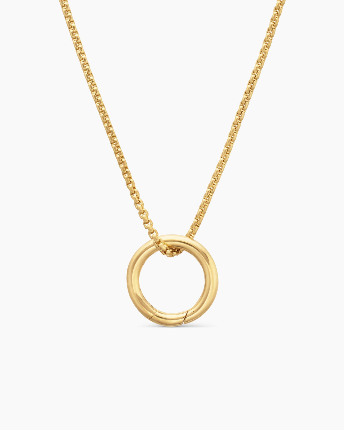 David Yurman Smooth Amulet Holder in 18K Yellow Gold, 12.3mm David Yurman Women’s