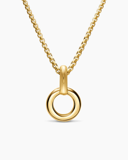 David Yurman Amulet Holder in 18K Yellow Gold, 20.3mm David Yurman Women’s
