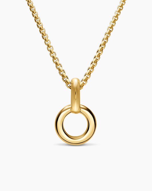 David Yurman Amulet Holder in 18K Yellow Gold, 20.3mm David Yurman Women’s