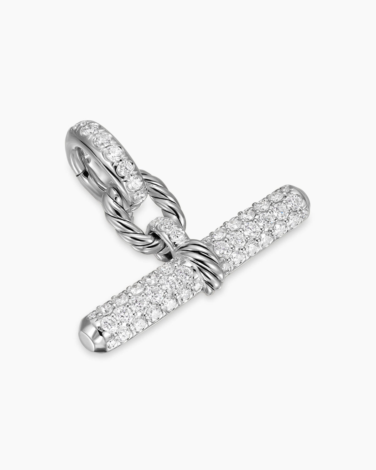 David Yurman DY Madison® Toggle Pendant in Sterling Silver with Diamonds, 20.2mm David Yurman Women’s