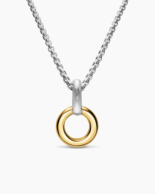 David Yurman Amulet Holder in Sterling Silver with 14K Yellow Gold, 20.3mm David Yurman Women’s