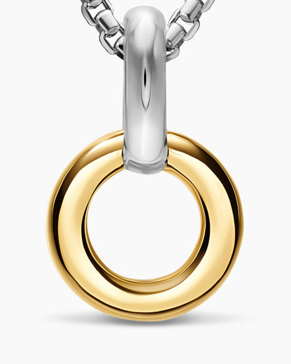 David Yurman Amulet Holder in Sterling Silver with 14K Yellow Gold, 20.3mm David Yurman Women’s