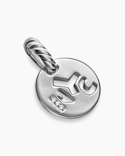 David Yurman Petite NYC Elements Amulet in Sterling Silver with Diamonds, 12.3mm David Yurman Women’s